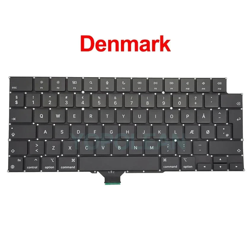 New A2442 A2485 Keyboard Macbook Pro 14" 16" M1 Pro/Max US UK French Germany Italy Korean Russian Replacement Keyboard 2021