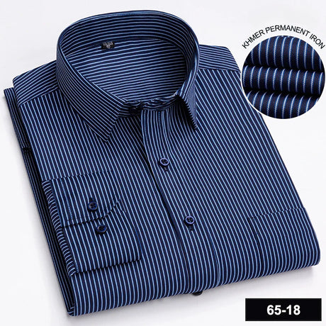 65%cotton plain shirts for men slim fit formal shirt white vintage designer clothing soft office long-sleeve tops New in shirt