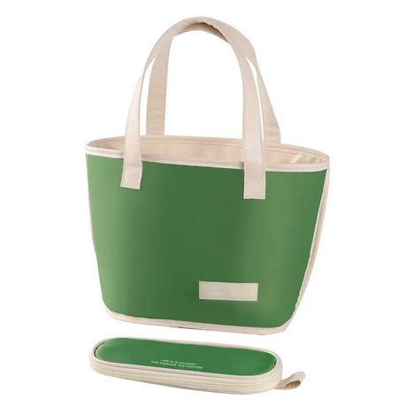 Large lunch bag with cutlery bag, stylish and reusable handbag, leak proof  work, cute and  women's office, school picnic