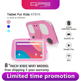 New Design 8 inch tablet android12 PC 4500mAh 2GB RAM 32GB ROM Children Learning kiddies tablets Kids Tablet with Holder