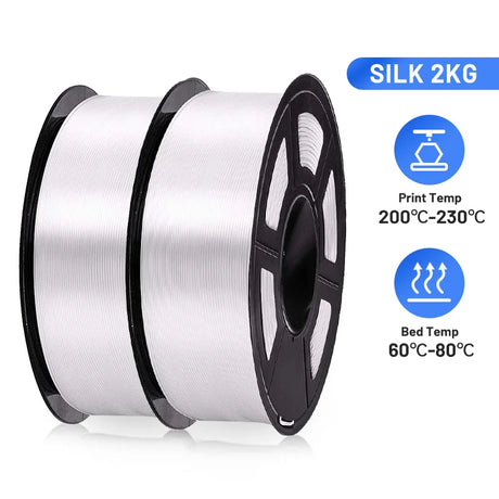 2KG PLA SILK Filament 1.75mm PLA Plus SILK 3D Printer Filament Print-rite CoLiDo High Gloss 3D Printing Materials