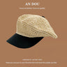 Spring Summer Korean Sweet Big Brim Straw Sun Hat Women Seaside Sunshade Sunscreen Straw Bucket Hat Basin Hat