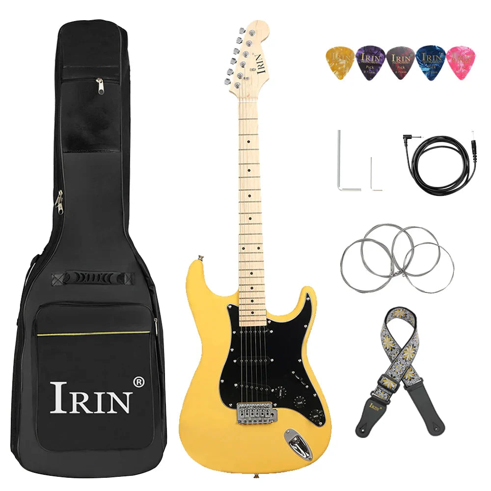 IRIN 39 Inch 21 Frets Electric Guitar 6 String Basswood Body Electric Guitar With Speaker Necessary Guitar Parts & Accessories