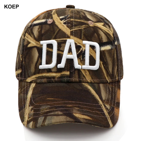 KOEP MOM And DAD Baseball Cap Fishing Caps Men Outdoor Women Washed And Worn Pregnancy Announcement Hats 3D Embroidery