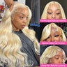 613 Lace Frontal Wigs Human Hair Blonde 13x4 13x6 HD Brazilian Body Wave Transparent Lace Front Human Hair Wigs For Black Women