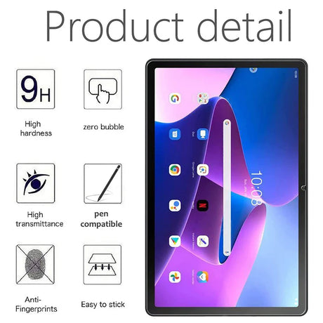 2 Pack Tablet Screen Protector For Lenovo Tab M10 Plus 3rd Gen 10.6 Inch Protective 2022 Anti Fingerprint 9H Tempered Glass Film