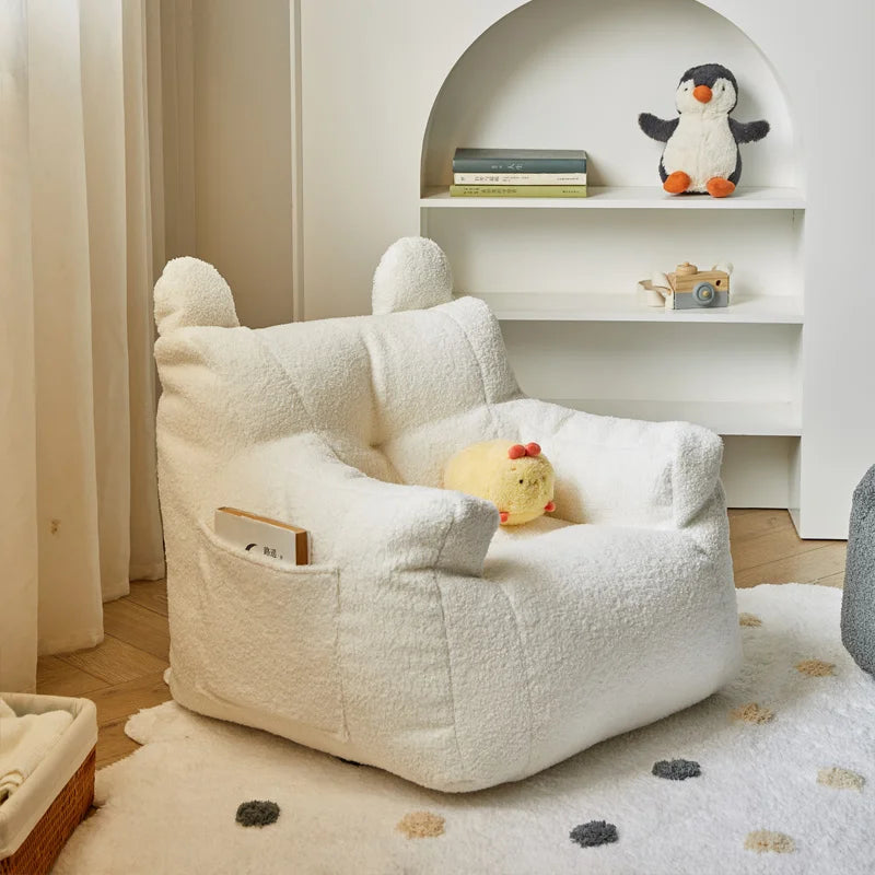 Adorable Modern Children's Cartoon Sofa Mini Casual Reading Chair for Boys and Girls Cute Baby Lounge Seat