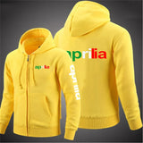 Motorcycle Aprilia Spring Autumn 2024 Custom Cardigan Tops zipper Hoodies Jacket Print Clothing Fashion Casual Sweatshirt Coats