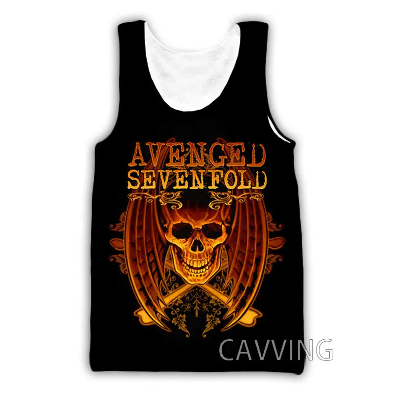 New Fashion Women/Men's 3D Print  Avenged Sevenfold  Rock Tank Tops Harajuku  Vest  Summer Undershirt Shirts Streetwear   V01