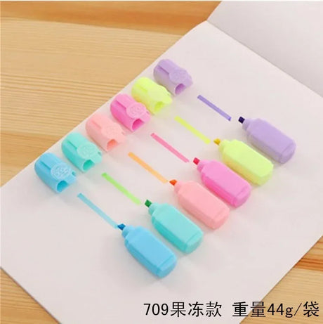 Soft Head Color Pen Color Pen Set Kawaii Highlighter Macaron Morandi Marker Pen Painting Art Notes Special School Supplies