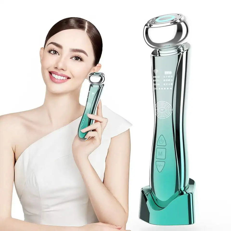 Home Use Rf Beauty Instrument Skin Tightening Ems Rf Led Ion Beauty Device