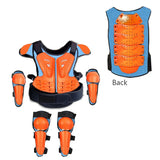 Blue Children Full Body Protector Vest Armor Kids Riding Jacket Anti Falling Protection Gear Motocross Motorcylce BMX MX Armour