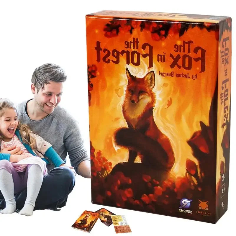 The Fox in the Forest, Social Party Game Cards, Fox-Forest Card Game Educational Toy Challenging Strategy Games Mysterious Funny