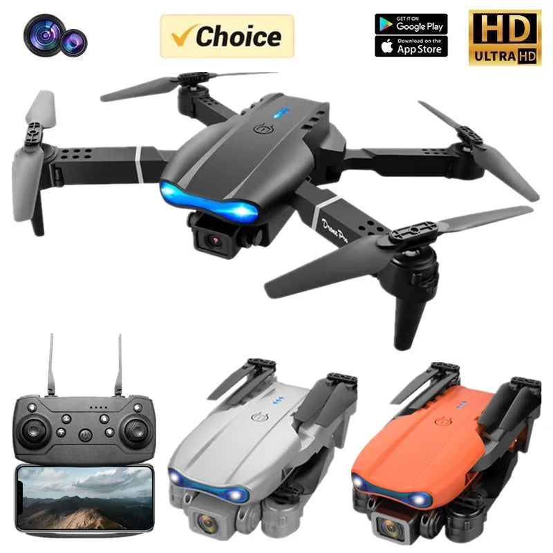 New Mini drone E99 4K WIFI HD camera FPV Foldable RC Aerial Photography quadcopter Toy Helicopter holiday gift for kids