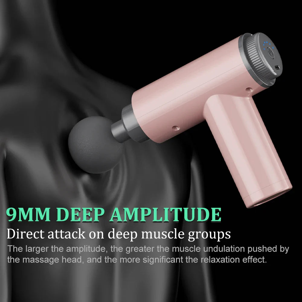 Fascia Massge Gun Vibration Deep Tissue Muscle Relaxation Massager Portable Fitness Device For Body Neck Arm Pain Relife