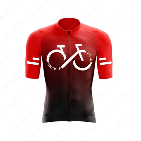 Cycling Jersey Set 2023 Summer Ropa Ciclismo Men's Bicycle Cycling Clothing Gradient Color Mountain Bike Jersey Sportswear Suit