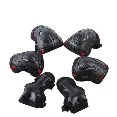 6-Piece Knee Pads Protective Gear Set Sports Knee Pads Elbow Pads Wrist Pads Sports Safety Protection Kit for Bike Skating