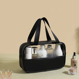 Portable Cosmetic Pouch Women Translucent Makeup Bag Large-Capacity Bath Wash Bags Multifunction Travel Waterproof Storage Case