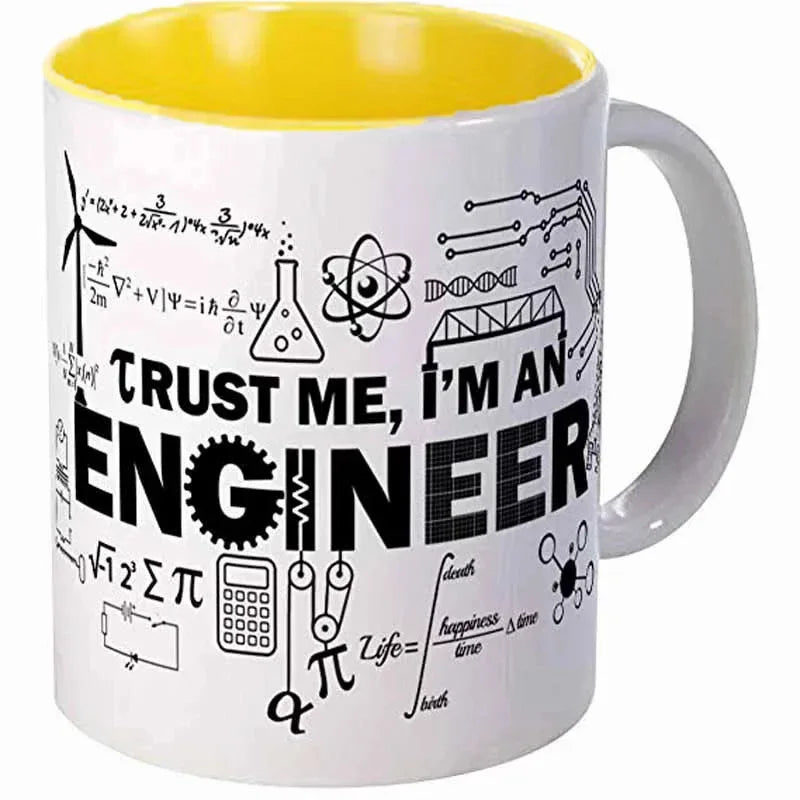 Engineer Cups Mechanic Coffee Mugs Scientific Technical Office Coworker Gifts Ceramic Coffeeware Tea Teaware Driver Drinkware