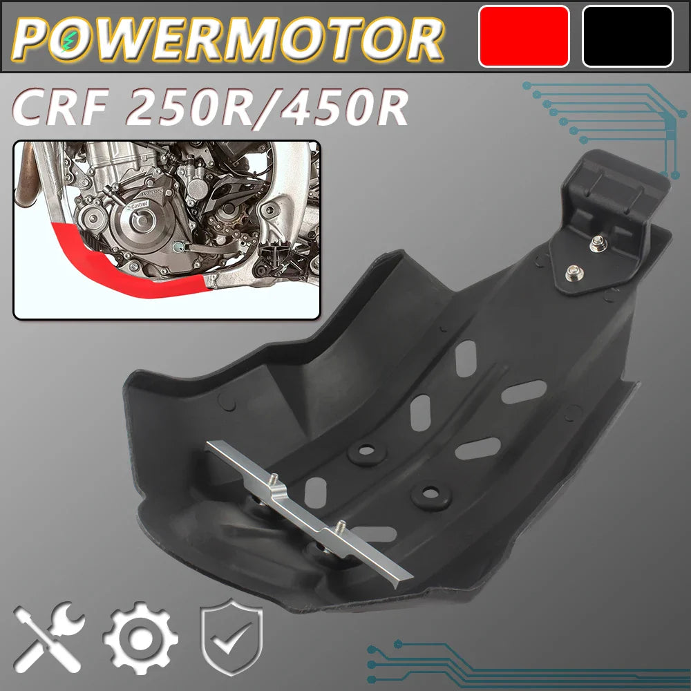 For Honda CRF 250R 450R Motorcycle Engine Skid Plate Chassis Protection Guard Cover Accessories Motocross Parts Pit Dirt Bike