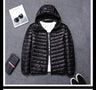 2024 new upscale men's white duck down jacket men's short hooded men's autumn and winter lightweight oversized fashion coat