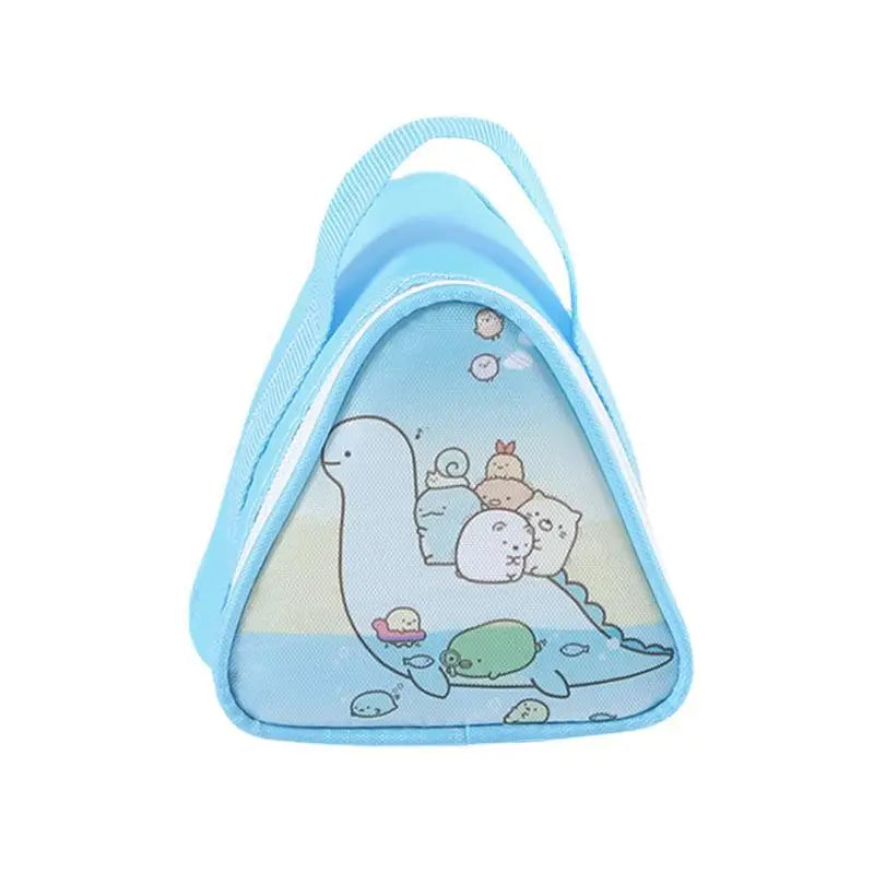 Breakfast Insulation Thermal Bag Small Triangular Rice Ball Lunch Box Bags Cute Portable Food Bento Fresh Pouch for Women Kids