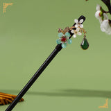 Chinese Hanfu Hair Stick Forks For Women Flower Tassel Hairpin Chopsticks Fairy Pearl Crystal Headpiece Girls Party Hair Jewelry