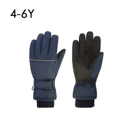 Waterproof Adult Kids Ski Gloves Thick Children Mittens Snowboard Outdoor Snow Child Winter Gloves for Boys Girls Fleece Lining