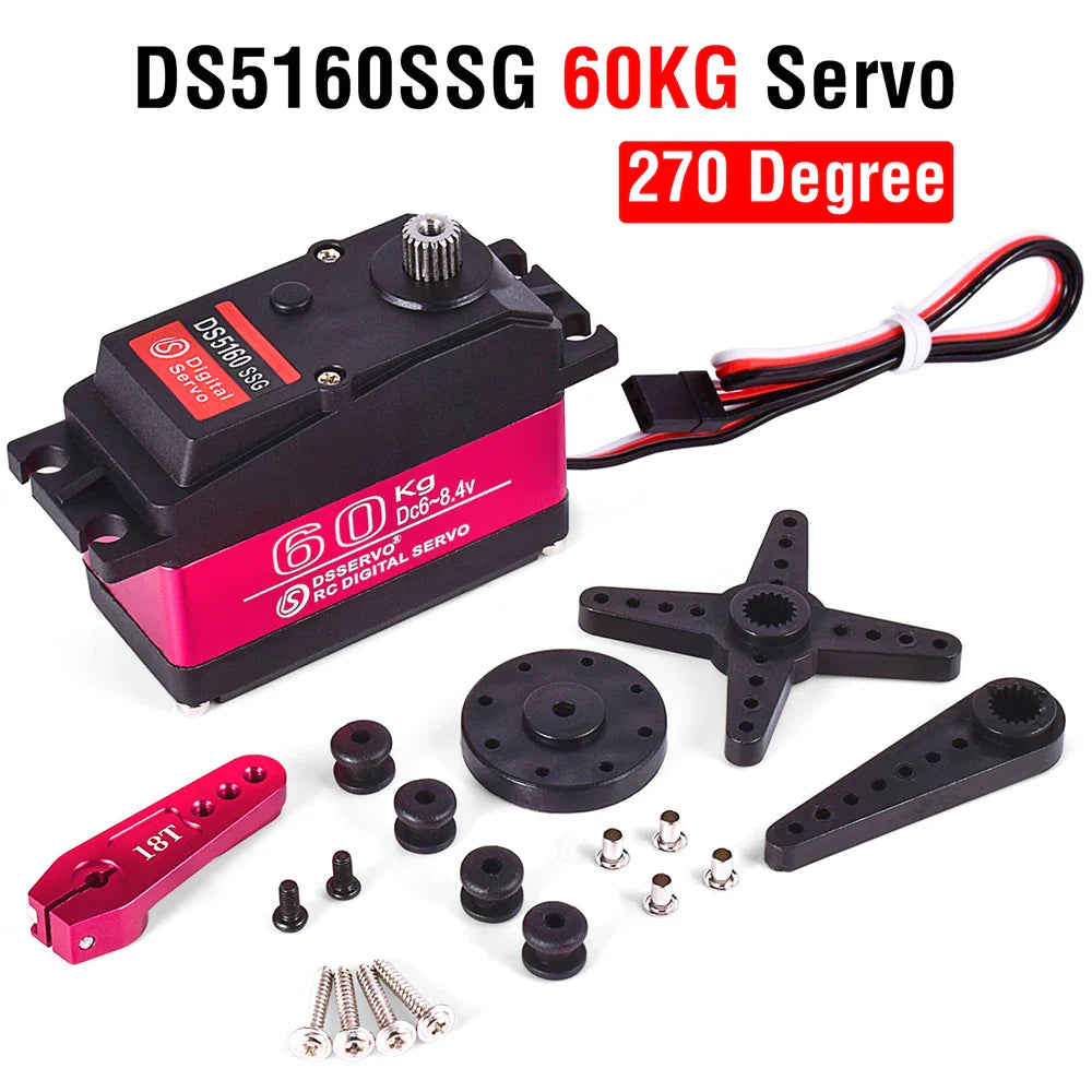 Servo RC 1/5 Servo Waterproof High Torque Servo 60Kg 80Kg 150Kg 8.4V Metal Gear Digital Servo For Redcat HPI Baja 5B SS