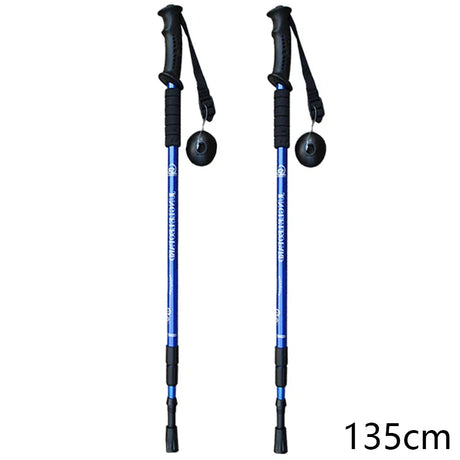 Trekking Poles Nordic Walking Sticks Telescopic Hiking Climbing Mountaineering Sticks Retractable Walking Cane 2pcs