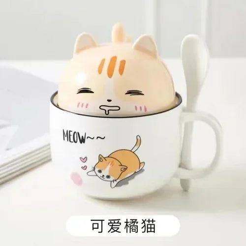 Cartoon Animal Ceramic Coffee Cup Creative Ke Jiquan Shiba Inu Cat Couple Ceramic Cup Home Decoration Glass Breakfast Milk Cup