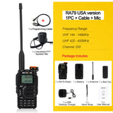 Retevis RA79 Aviation Band Walkie Talkie AM FM Airband Two Way Radio USB C Charge Ham Radio Quansheng UVK5 uvk5 Walkie-talkie