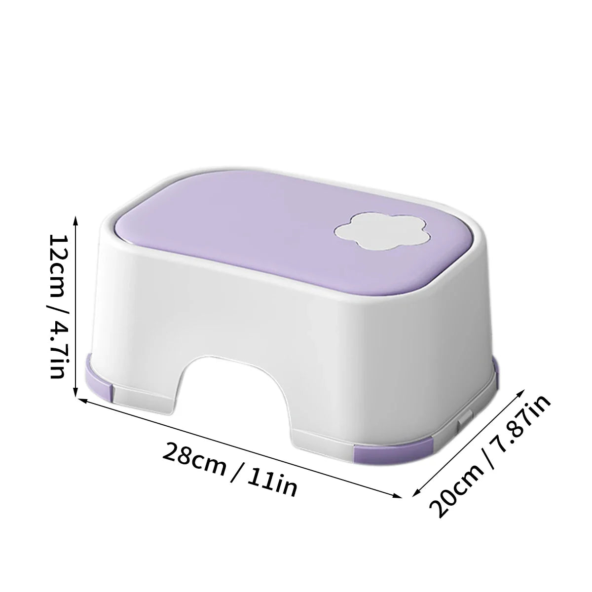 Kid Step Stool With Non-Slip Pads Living Room Furniture Kid Non-Slip Ottoman Potty Training Stool Children Safety Training Stool