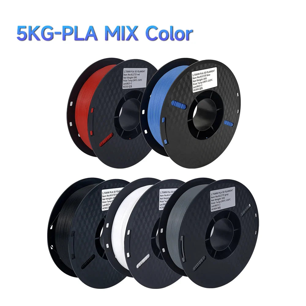 5kg/set PLA/PETG/TPU Filament 1.75MM 3d Printer Filament Materials 100% No Bubble Plastic Printing Materials for 3d Pen