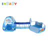 Children's Tent Foldable Baby 3In1 Playground Playpen for Children Indoor Balls for Dry Pool with Polyester Tunnel Games for Kid