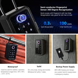 Key Safe Tuya Ttlock Fingerprint Bluetooth Wifi Digital Key Box App Remote Access Wall Mount Combination Security Airbnb Lockbox