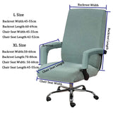 3PC/Set Elastic Office Computer Chair Cover Modern Anti-dirty Boss Rotating Chair Seat Case Removable With Armrest Covers