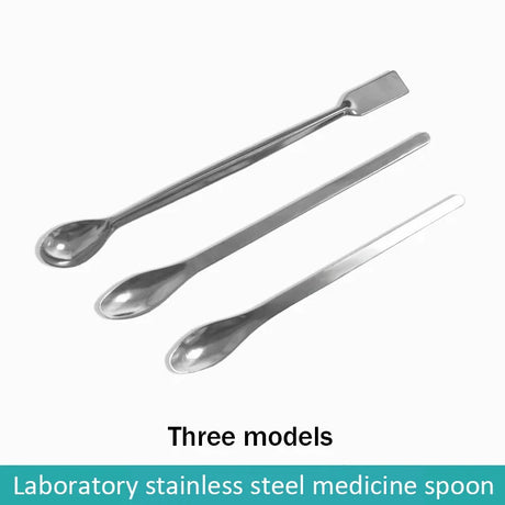 Spatula Weigh Spoon 20/18/16cm Use For Chemistry/Medical/Dental Experiment Medicines In Lab Broadtail Stainless Steel Drug Spoon