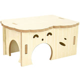 Hamster Wooden Nest Mouse Habitat House Pet Toys Hide Hideouts Bunny Rat Cage Decor Guinea Pig Cabin Summer