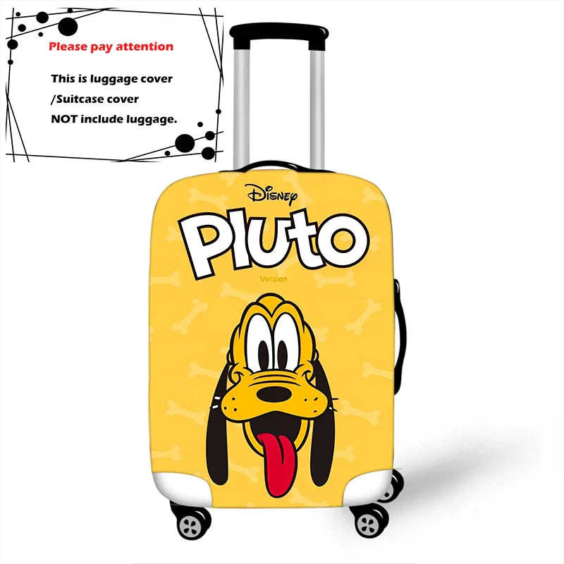 Disney Cartoon Pluto Mickey Thicken Luggage Suitcase Protective Cover Protect Dust Bag Trolley Cover Travel Accessories