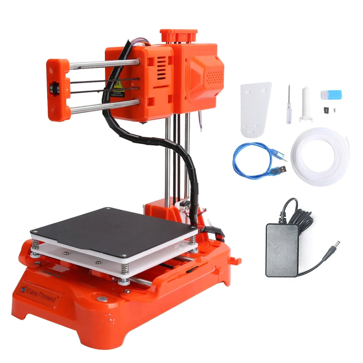 EasyThreed  K7/K9 Mini Desktop Children 3D Printer 100*100*100mm Print Mute Printing with TF Card PLA Sample Filament