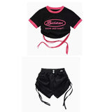 kid Girl Jazz Dance Costume Children Street Hip hop Dance Jazz Kpop Dance Costume for Girls pink Outfit Streetwear Clothes Sets