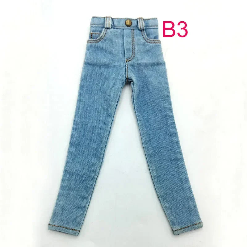 Blythe Doll Shoes Jackets Jeans Pants for Blyth Azone Boots OB23 OB24 1/6 Doll Clothes