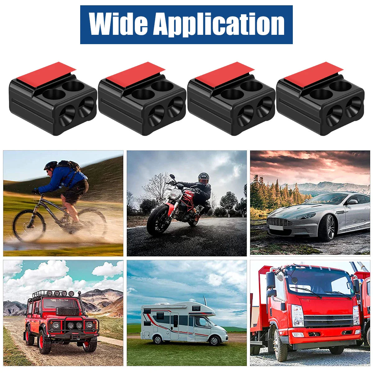 4Pcs Car Ultrasonic Physical Sirens Warning Whistle Device Animal Repelling Outdoor Safety Mini Car Whistle Waterproof Save Deer