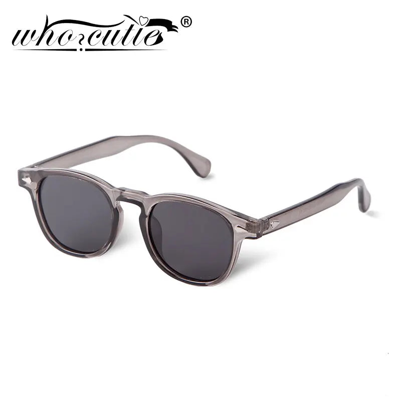 Retro Square Polarized Sunglasses Men Fashion Rivets Driving Sun Glasses Round Clear Gray Frame Women Shades Eyewear Male UV400