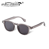 Retro Square Polarized Sunglasses Men Fashion Rivets Driving Sun Glasses Round Clear Gray Frame Women Shades Eyewear Male UV400