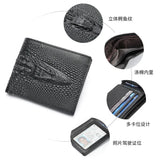 Luxury Designer Leather Wallet Long Purse Alligator Style Popular For Men Male Fashion Card s Business