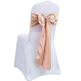 Wholesale 10/50pcs Satin Chair Bow Sashes Wedding Chair Knot Ribbon Ties For Party Event Hotel Banquet Supplies Home Decorations