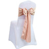 Wholesale 10/50pcs Satin Chair Bow Sashes Wedding Chair Knot Ribbon Ties For Party Event Hotel Banquet Supplies Home Decorations