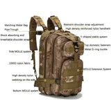 Durable Big Capacity Backpack Travel Bag Outdoor Sports Climbing Trekking Fishing Hunting Camo Bags Hiking Sports 3P Train Bag